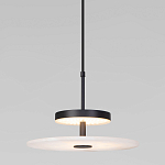 Светодиодный подвесной светильник черный с мраморным рассеивателем варинант исполнения - 2 | Loft Concept в Москве