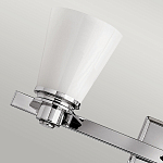 Бра для ванных комнат с белыми стеклянными конусными плафонами Hinkley варинант исполнения - 3 | Loft Concept в Москве