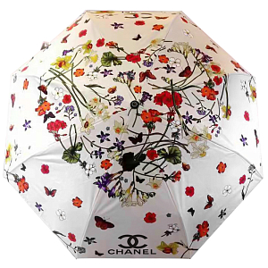 Зонт раскладной CHANEL дизайн 021 Белый цвет