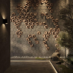 Гипсовая 3D панель с принтографией PM-41 варинант исполнения - 3 | Loft Concept в Москве