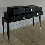 Премиальная Консоль с тремя ящиками Elsa Dreams Black варинант исполнения - 2 | Loft Concept в Москве