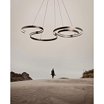 Люстра подвесная светодиодная в виде волнообразной ленты Ribbon Vortex варинант исполнения - 14 | Loft Concept в Москве