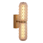 Бра с факутрным стеклянным плафоном Шампань Sonora варинант исполнения - 1 | Loft Concept в Москве