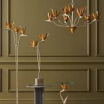 Торшер с 3-мя плафонами в виде цветов Golden Bird of Paradise варинант исполнения - 4 | Loft Concept в Москве
