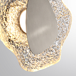 Бра с рельефным волнообразным стеклянным плафоном и вставкой из мрамора Liquid Stone варинант исполнения - 10 | Loft Concept в Москве