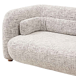 Дизайнерский двухместный диван с мягкими спинкой и подлокотниками бежевый Madelaine Sofa Beige варинант исполнения - 5 | Loft Concept в Москве