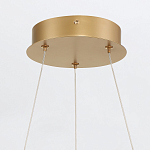 Люстра золотого цвета с 2-мя светодиодными кольцами Eurofase варинант исполнения - 4 | Loft Concept в Москве