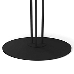 Стол журнальный круглый с бежевой столешницей из стекла Beige Marble варинант исполнения - 4 | Loft Concept в Москве