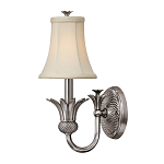 Бра с бежевым тканевым абажуром и декоративной чашей Hinkley варинант исполнения - 5 | Loft Concept в Москве