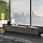 Дизайнерский комод серый с глянцевым фасадом Darren варинант исполнения - 2 | Loft Concept в Москве