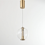 Подвесной светильник с плафоном в форме шара Inner Gleam Orb gold варинант исполнения - 5 | Loft Concept в Москве