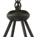 Люстра круглая с литыми стеклянными дисками Olympe Glass Chandelier варинант исполнения - 3 | Loft Concept в Москве