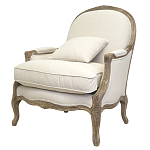Кресло Ava Classical Armchair beige flax варинант исполнения - 3 | Loft Concept в Москве
