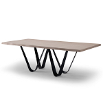 Стол обеденный на изогнутых ножках Consonance варинант исполнения - 1 | Loft Concept в Москве