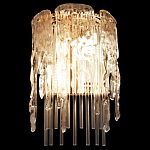 Бра с эффектом стекающего стекла и прозрачными трубками Textured Glass варинант исполнения - 3 | Loft Concept в Москве