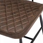 Стул с темно-коричневой обивкой из экокожи Benderson варинант исполнения - 7 | Loft Concept в Москве