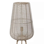 Торшер с плетеным металлическим плафоном Wicker Iron Lamp варинант исполнения - 1 | Loft Concept в Москве