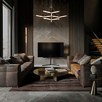 Люстра с геометрической конструкцией из вытянутых цилиндрических плафонов Hex Scaffold  варинант исполнения - 13 | Loft Concept в Москве