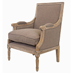 Кресло William Classical Armchair brown flax варинант исполнения - 3 | Loft Concept в Москве