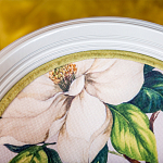 Стул светло-серый из натурального бука с изображением птицы в саду Blooming Colored Birds варинант исполнения - 5 | Loft Concept в Москве