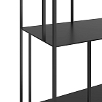Стеллаж из металла широкий Wide Menzie Metal Rack Black варинант исполнения - 3 | Loft Concept в Москве