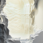 Встраиваемый в стену гипсовый светильник под покраску с эффектом разрушенной стены Antiquity Athena варинант исполнения - 7 | Loft Concept в Москве