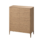 Шкаф низкий с 4-мя дверцами из массива дуба Type oak варинант исполнения - 1 | Loft Concept в Москве