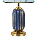 Настольная лампа с абажуром Terenzio Blue Table Lamp варинант исполнения - 3 | Loft Concept в Москве
