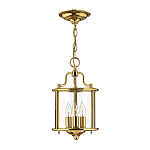 Подвесной светильник с прозрачным стеклянным цилиндрическим плафоном в классическом стиле на цепи Hinkley варинант исполнения - 13 | Loft Concept в Москве