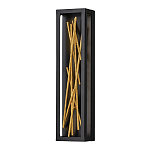 Бра в прямоугольной черной рамке с декором в виде ветвей в золотой отделке Hinkley варинант исполнения - 1 | Loft Concept в Москве