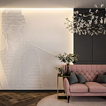 Барельеф AUDREY HEPBURN варинант исполнения - 1 | Loft Concept в Москве