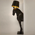 Horse Statue Floor Lamp Большой светильник Черная Лошадь варинант исполнения - 3 | Loft Concept в Москве