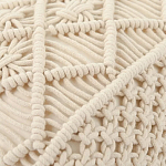 Чехол на подушку с макраме бежевого цвета Macrame варинант исполнения - 2 | Loft Concept в Москве