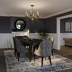 Люстра цвета латунь с 6-ю лампами в форме свечей в классическом стиле Hinkley варинант исполнения - 8 | Loft Concept в Москве