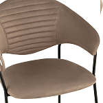 Коричневый стул с обивкой из искусственной замши Alexis варинант исполнения - 6 | Loft Concept в Москве