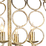 Люстра в форме шара с рядами из колец Million Rings варинант исполнения - 1 | Loft Concept в Москве