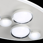 Потолочный светильник овальной формы белого цвета с 7-ю лампами Lunar Pebbles варинант исполнения - 8 | Loft Concept в Москве