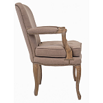 Кресло Aubrey Classical Armchair brown flax варинант исполнения - 1 | Loft Concept в Москве
