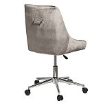 Кресло офисное с обивкой из серого велюра Stylish Velor Office Chair варинант исполнения - 1 | Loft Concept в Москве