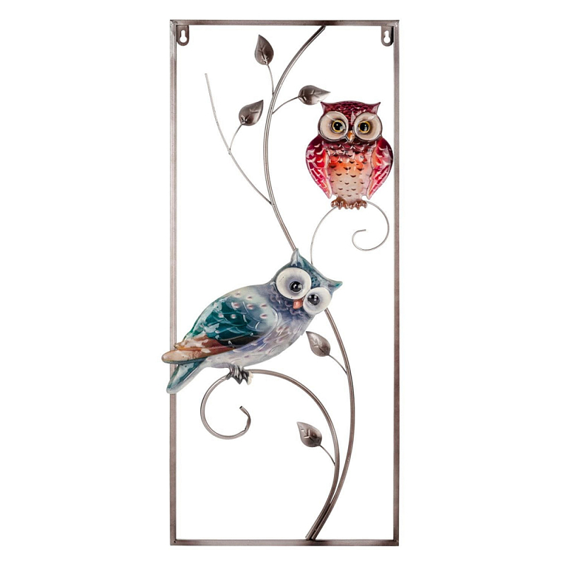 Аксессуар настенный из металла Blank Space Owls Мульти в Москве | Loft Concept 