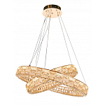 Люстра на 2 кольца с текстурной огранкой Reflection of Reality варинант исполнения - 1 | Loft Concept в Москве