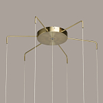 Люстра с 7-ю плафонами из прозрачного стекла в форме шара Orb Cascade  варинант исполнения - 13 | Loft Concept в Москве