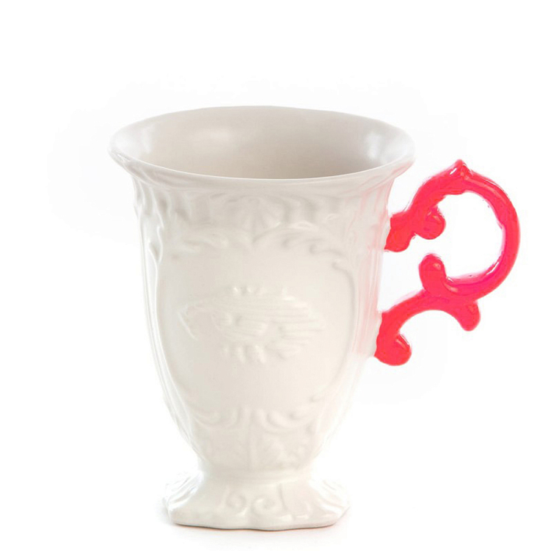 Кружка Seletti I-Mug Fuchsia Белый Фуксия в Москве | Loft Concept 