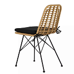 Стул с ротанговым плетением Wicker Stool без подлокотников варинант исполнения - 3 | Loft Concept в Москве