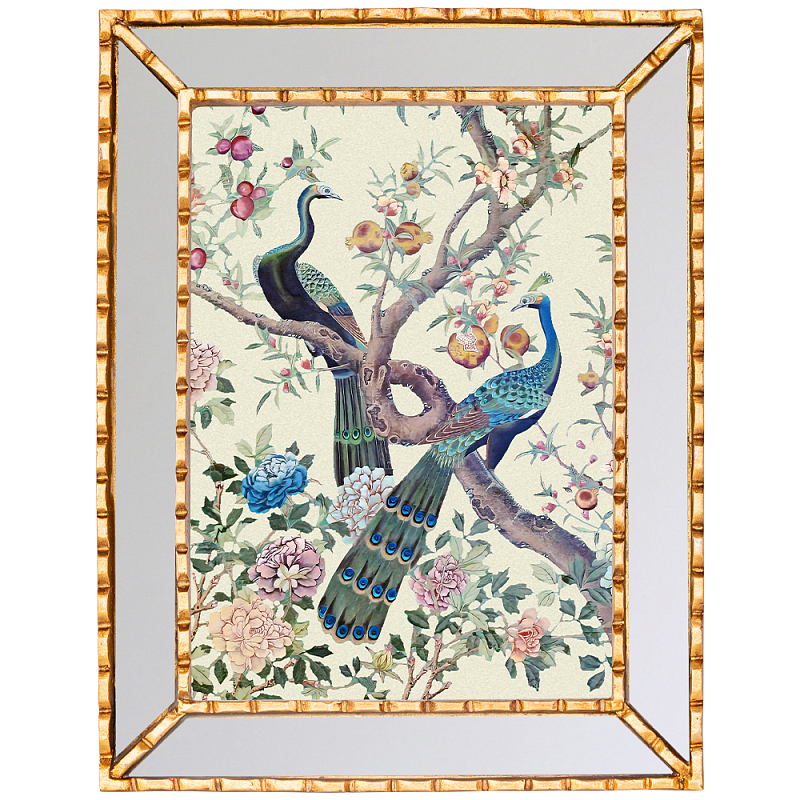        Chinoiserie Imperial Garden Peacocks on a Tree Poster  ̆      | Loft Concept 