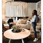 Люстра белая плетеная с кисточками Boho Tassel Chandelier варинант исполнения - 2 | Loft Concept в Москве