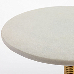 Кофейный стол с белой столешницей из мрамора Table White Marble варинант исполнения - 1 | Loft Concept в Москве
