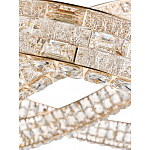 Люстра на 2 кольца с текстурной огранкой Reflection of Reality варинант исполнения - 4 | Loft Concept в Москве