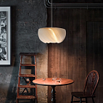 Подвесной светильник с белыми изящными декоративными лепестками Volumetric Petal Lamp варинант исполнения - 3 | Loft Concept в Москве