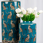 Ваза фарфоровая с крышкой Leopard Ccollection варинант исполнения - 4 | Loft Concept в Москве